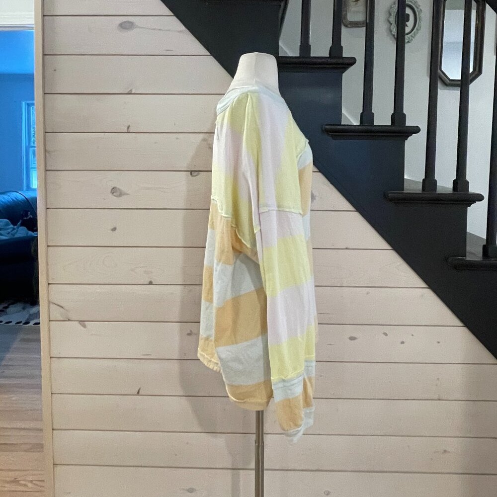 018 Free People We The Free Sundae Funday Tee Sweatshirt Oversized Size Large - Picture 6 of 7